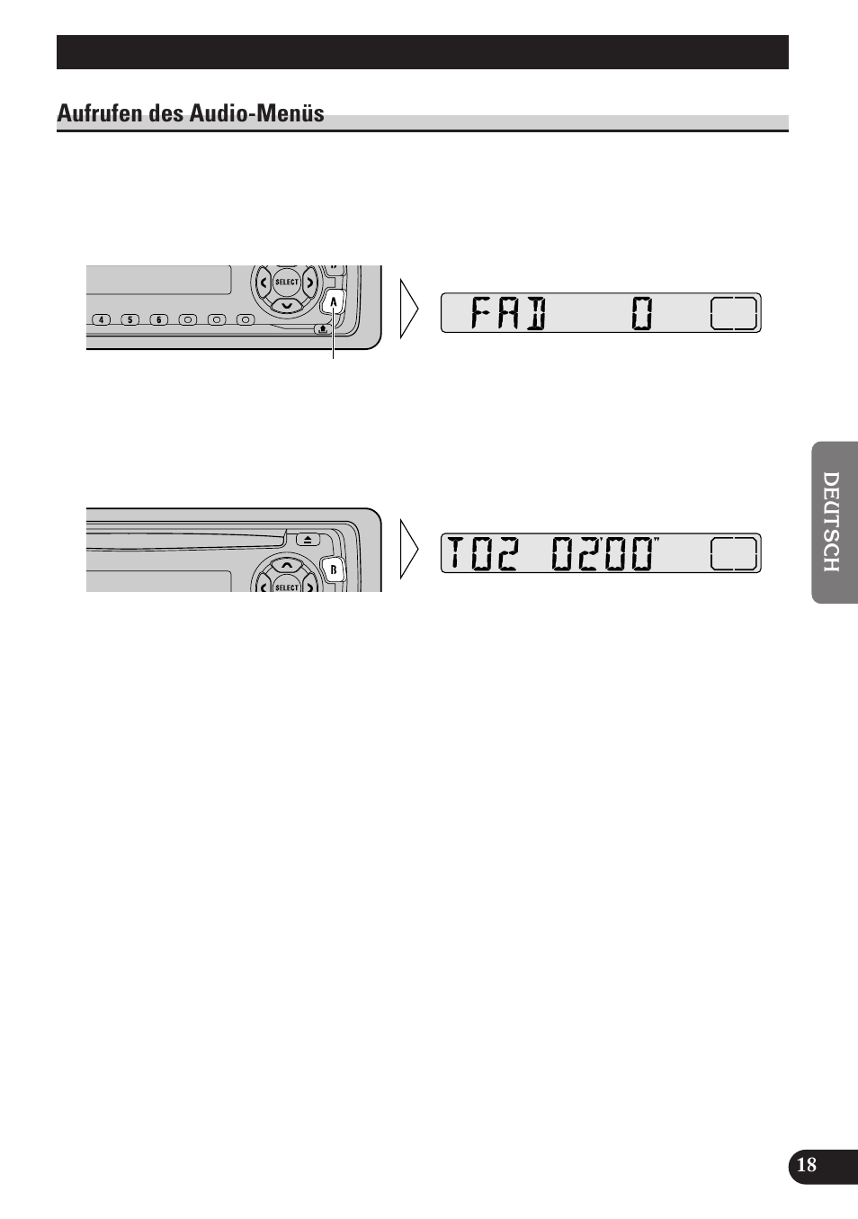 Audio-einstellung, Aufrufen des audio-menüs | Pioneer DEH-2130R User Manual | Page 71 / 80