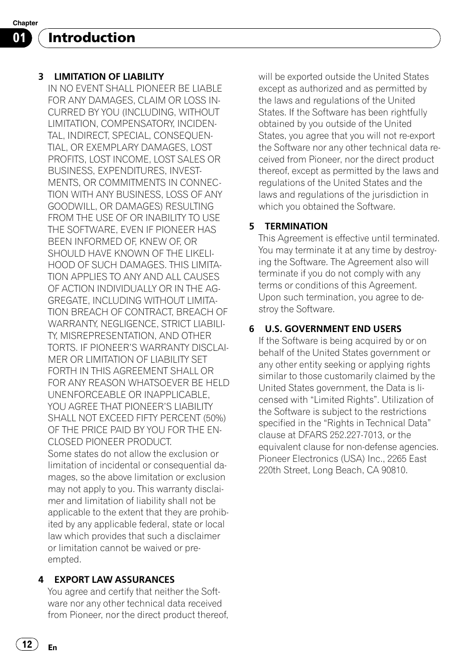 Introduction | Pioneer AVIC-Z3 User Manual | Page 12 / 211