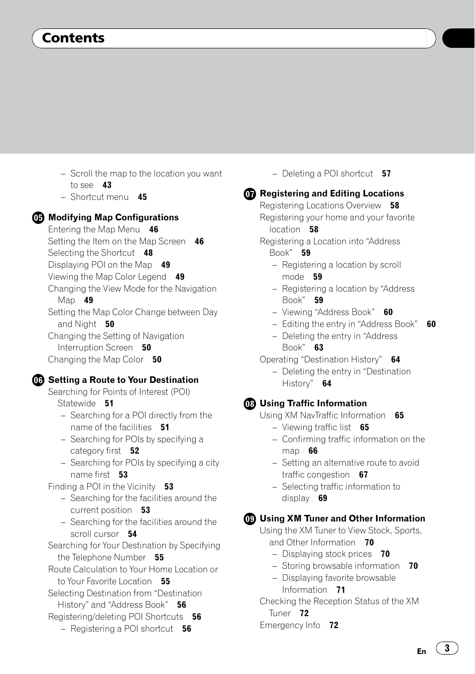 Pioneer AVIC-Z3 User Manual | Page 3 / 211