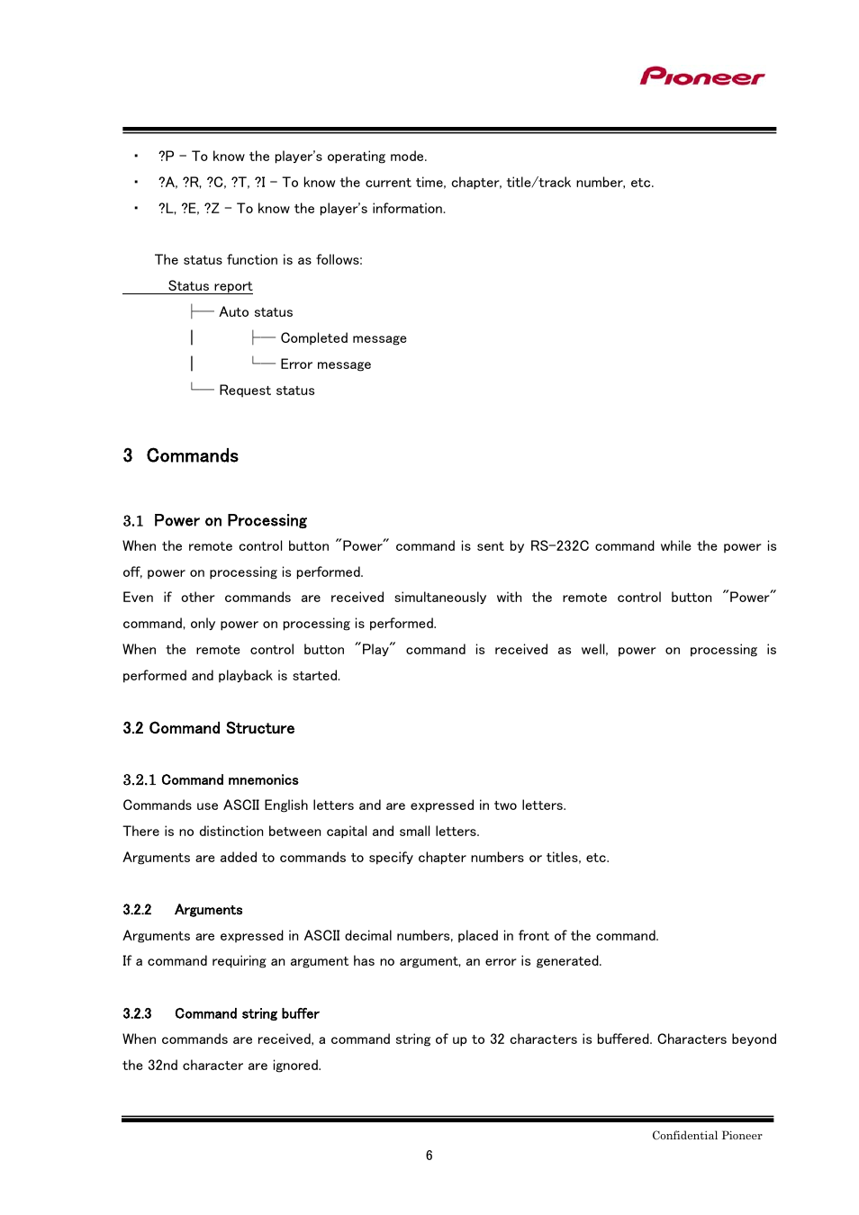 3 commands | Pioneer BDP-LX91 User Manual | Page 6 / 15
