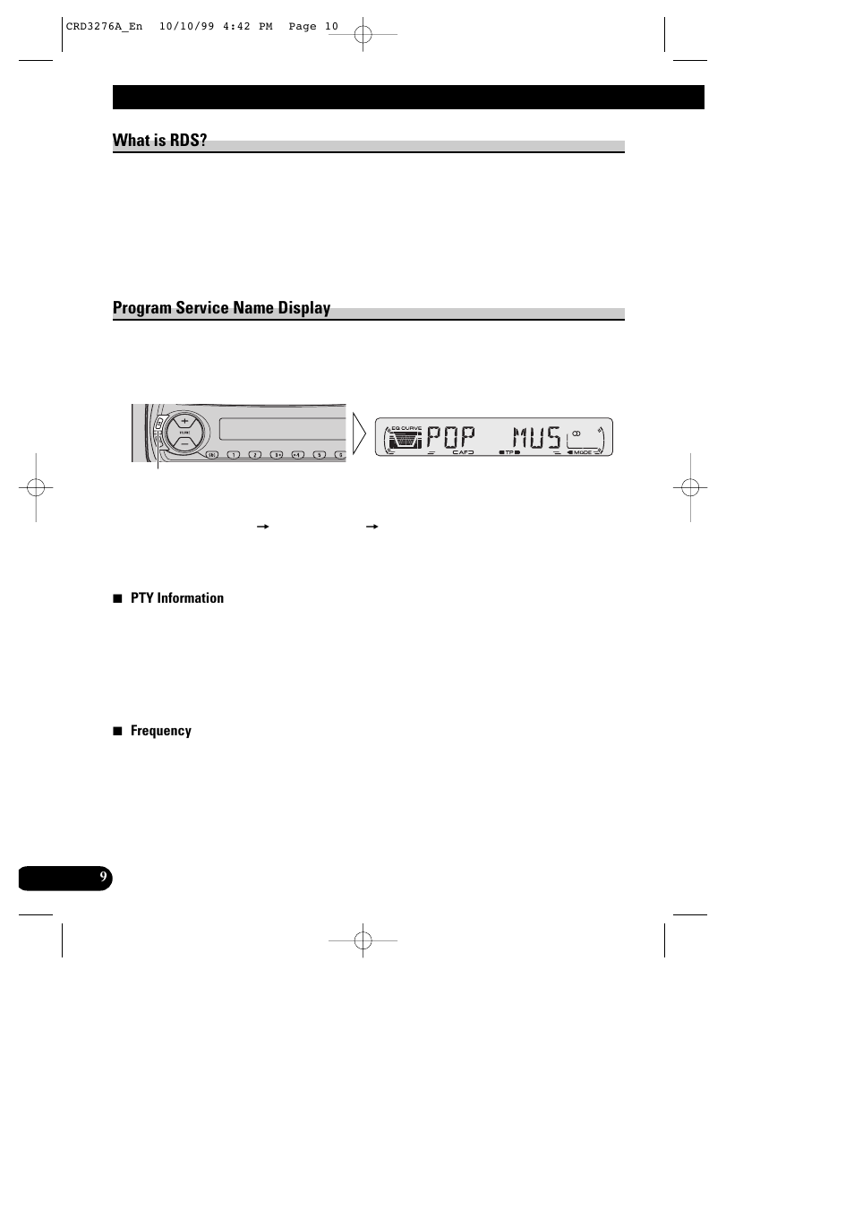 Using rds functions, What is rds, Program service name display | Pioneer DEH-1330R User Manual | Page 10 / 30