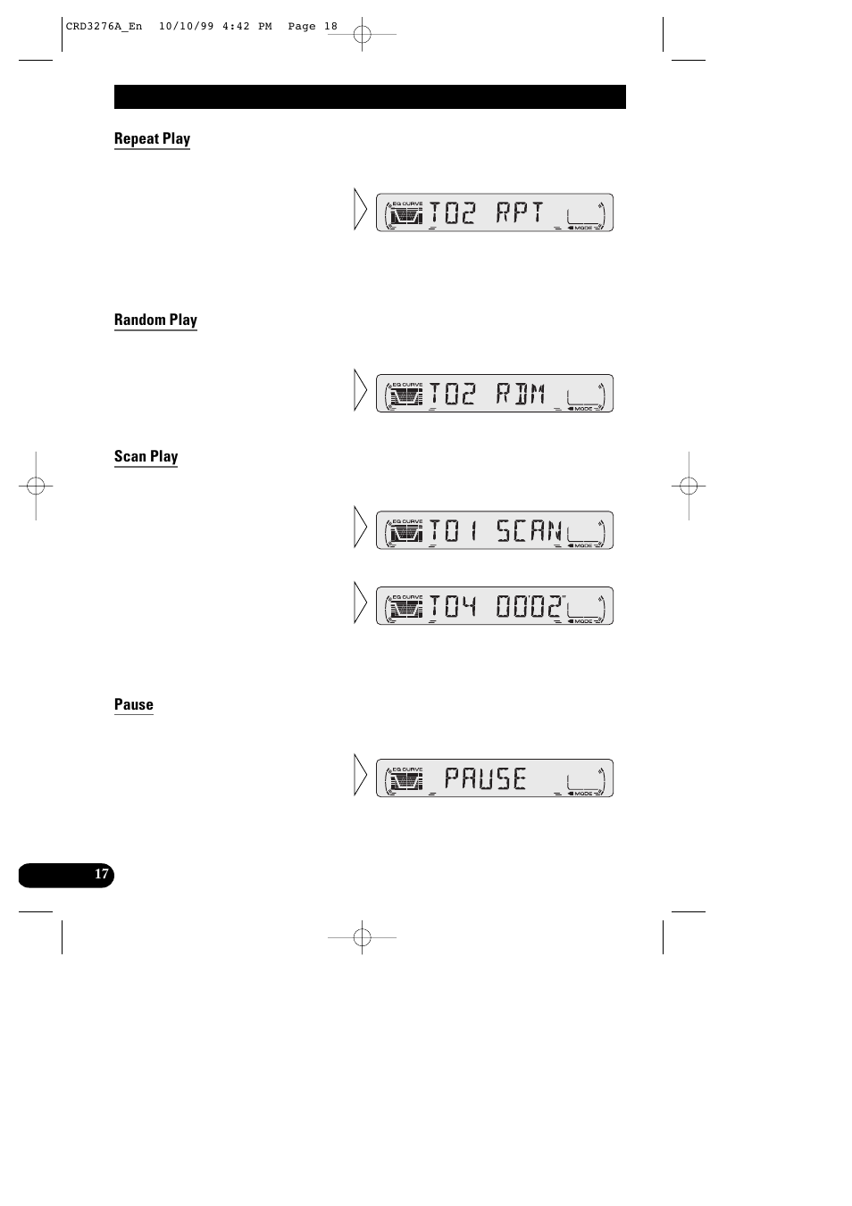 Using the built-in cd player | Pioneer DEH-1330R User Manual | Page 18 / 30