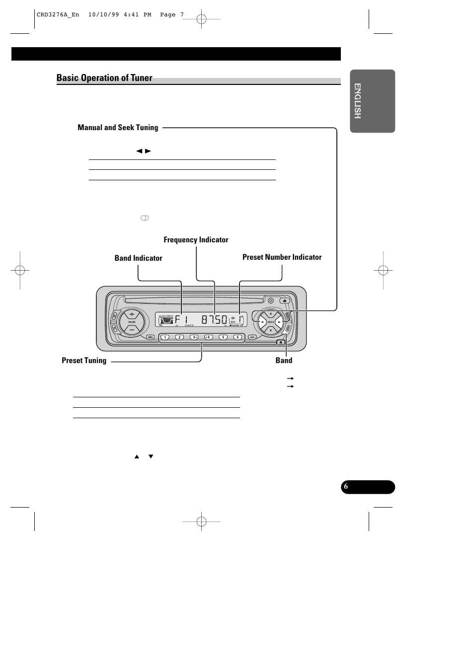 7basic operation of tuner | Pioneer DEH-1330R User Manual | Page 7 / 30