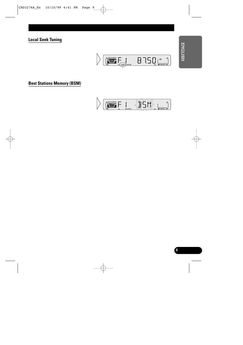 Tuner operation | Pioneer DEH-1330R User Manual | Page 9 / 30
