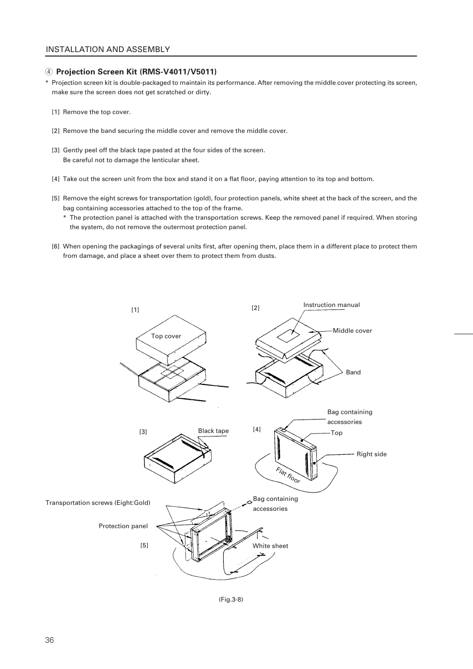 Installation and assembly | Pioneer RM-V4000V User Manual | Page 37 / 136