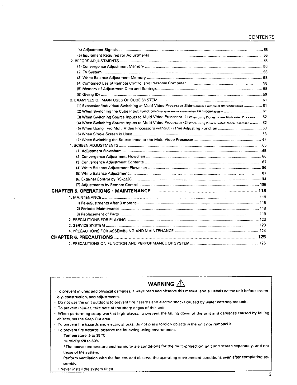 Pioneer RM-V4000V User Manual | Page 4 / 136