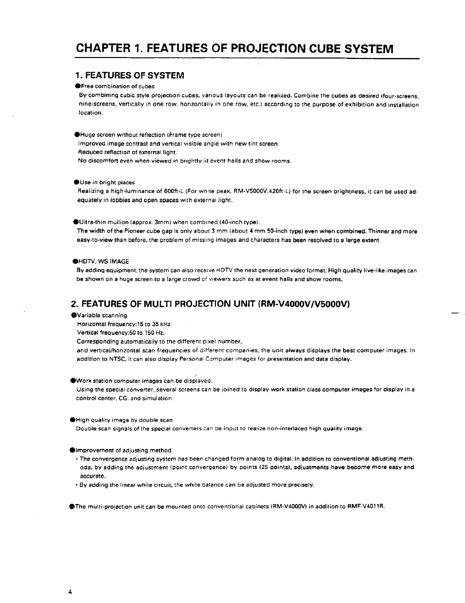 Pioneer RM-V4000V User Manual | Page 5 / 136