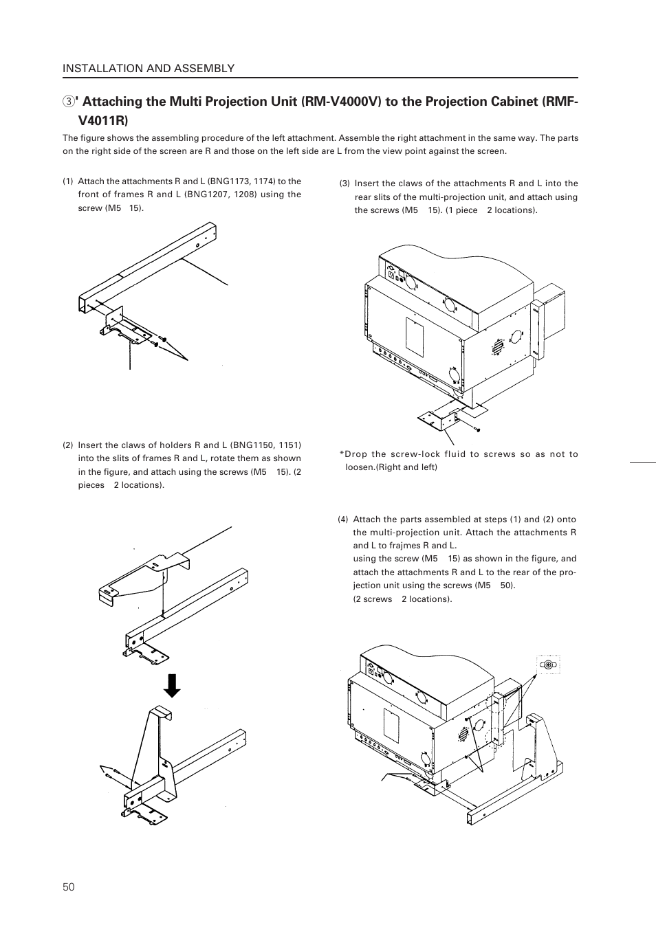 Installation and assembly | Pioneer RM-V4000V User Manual | Page 51 / 136