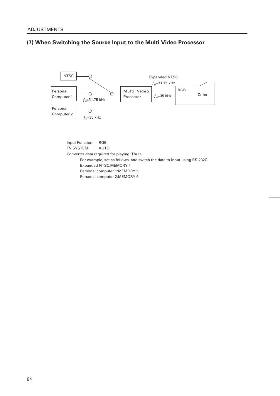 Adjustments | Pioneer RM-V4000V User Manual | Page 65 / 136