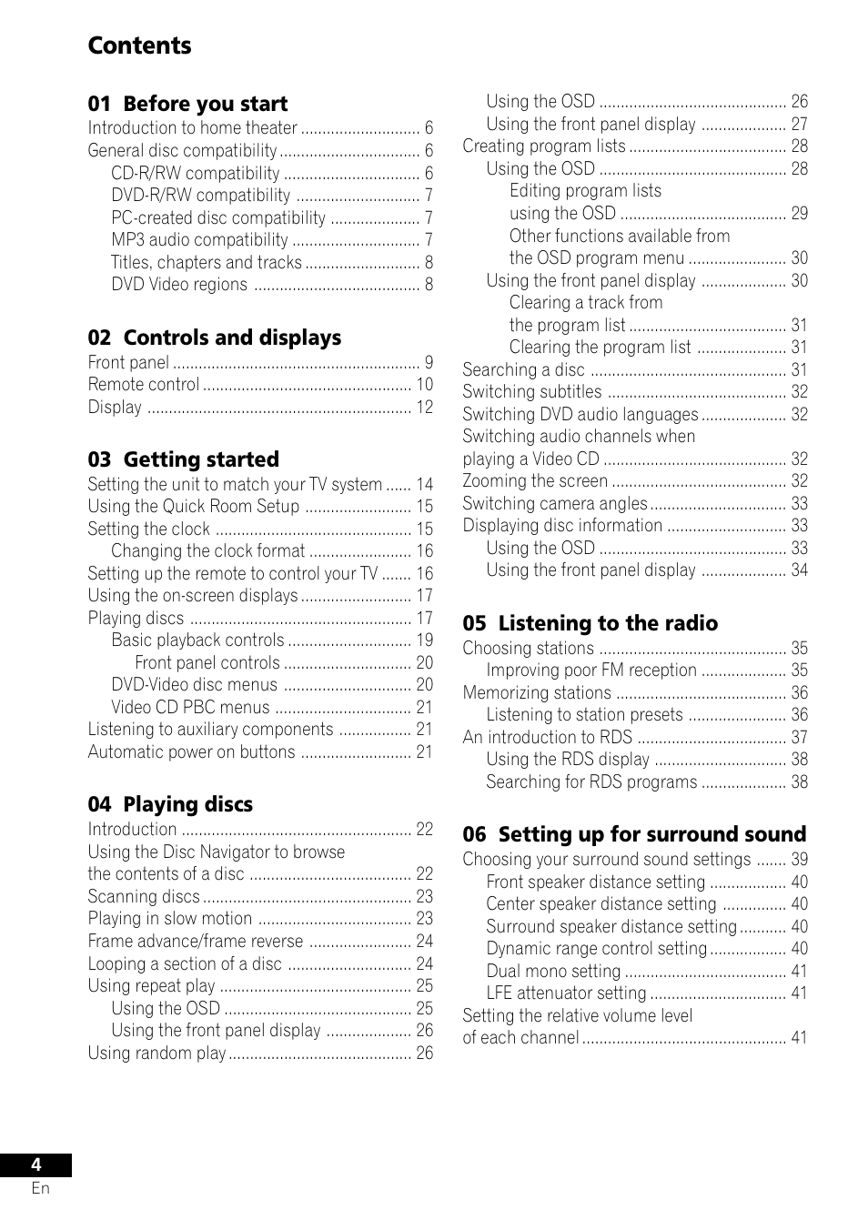 Pioneer S-DV303 User Manual | Page 4 / 76