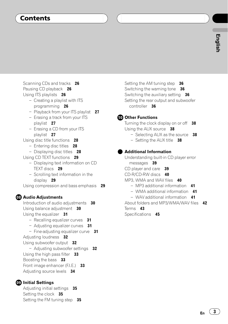 Pioneer DEH-P4850MP User Manual | Page 3 / 145