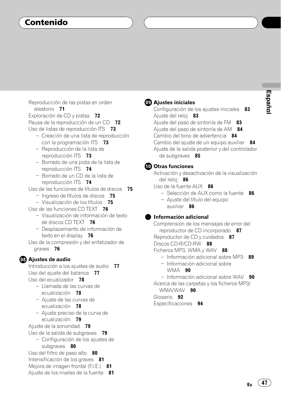 Pioneer DEH-P4850MP User Manual | Page 47 / 145