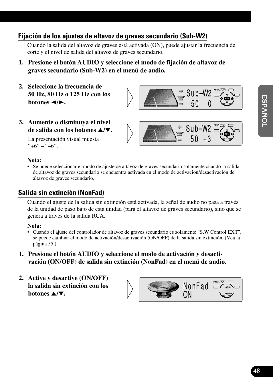 Salida sin extinción (nonfad) | Pioneer DEH-P6300R User Manual | Page 117 / 140