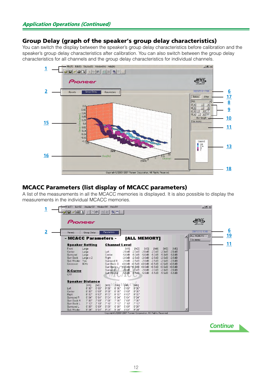 Continue | Pioneer SC-07 User Manual | Page 12 / 38