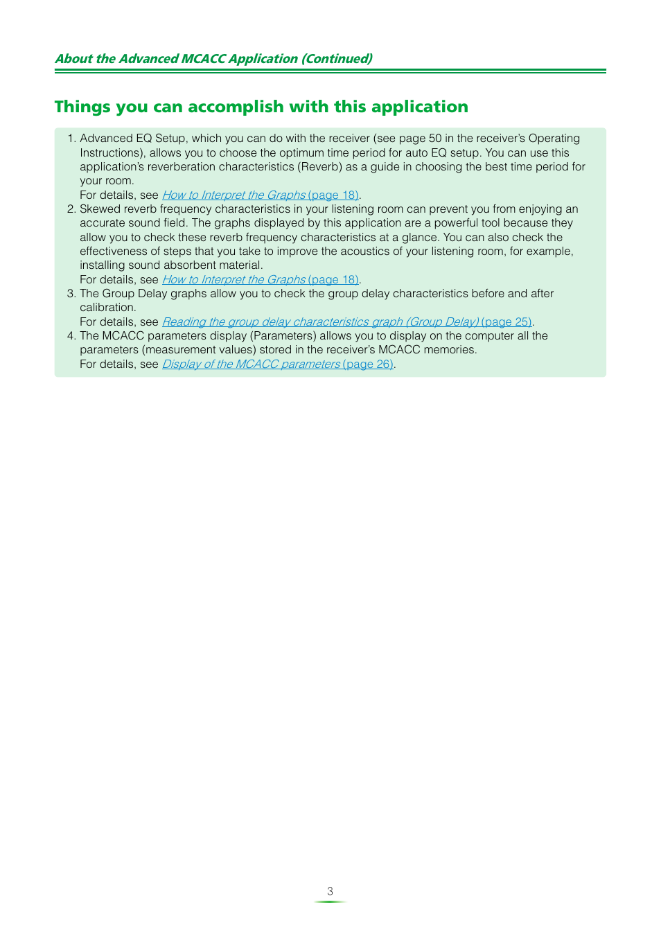 Things you can accomplish with this application | Pioneer SC-07 User Manual | Page 3 / 38