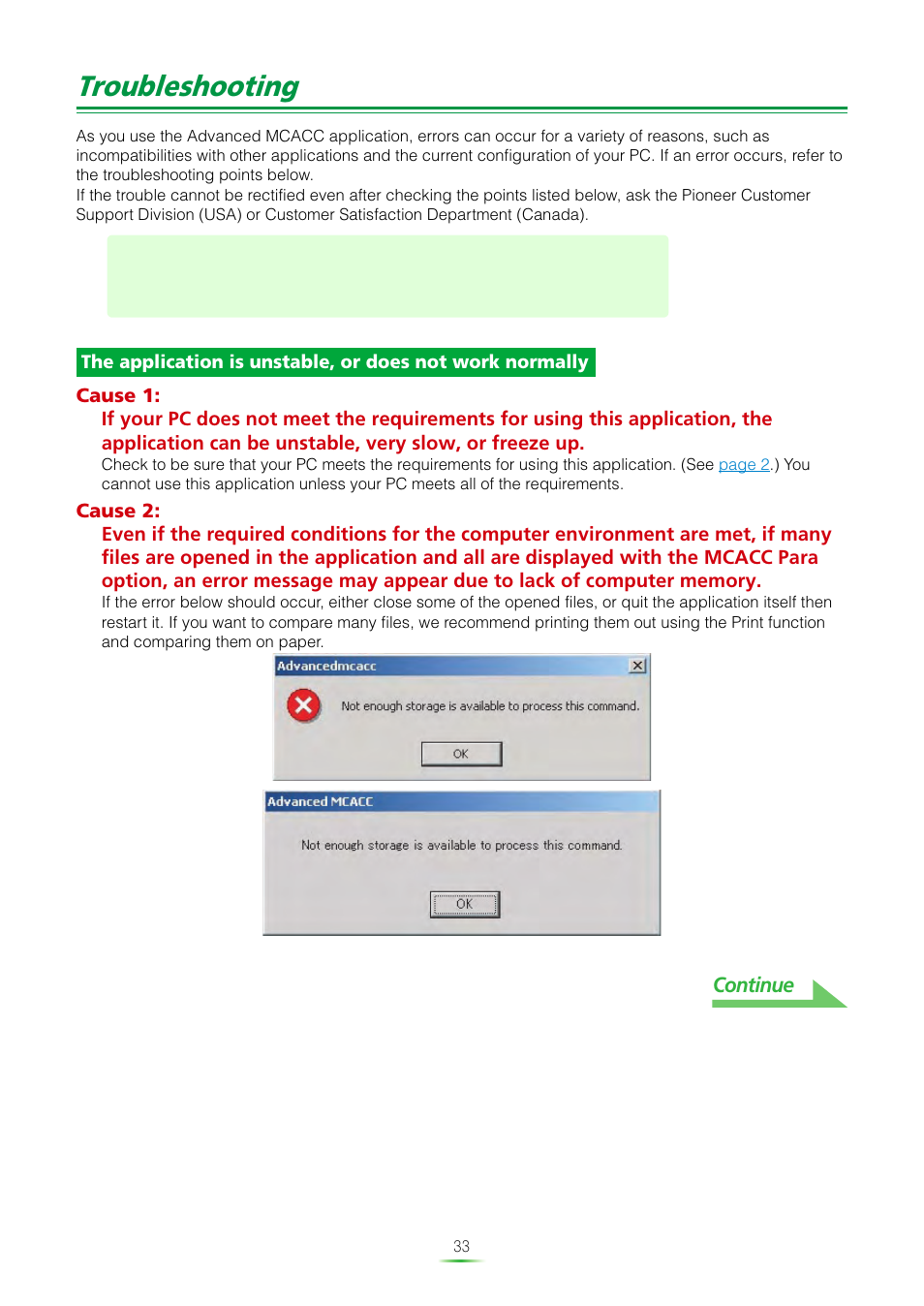 Troubleshooting | Pioneer SC-07 User Manual | Page 33 / 38