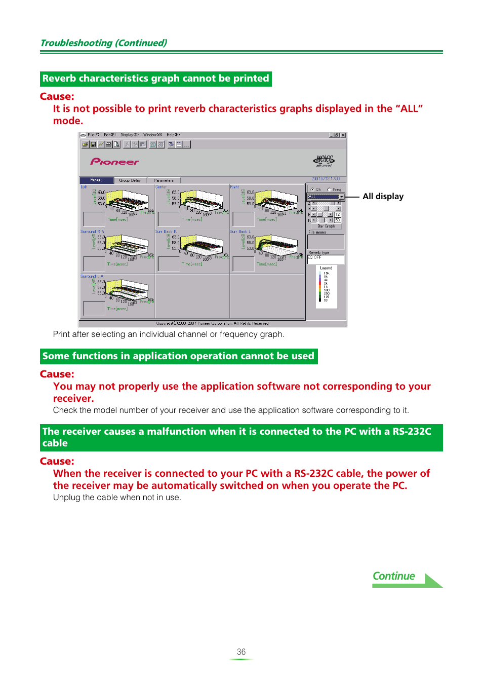 Continue | Pioneer SC-07 User Manual | Page 36 / 38