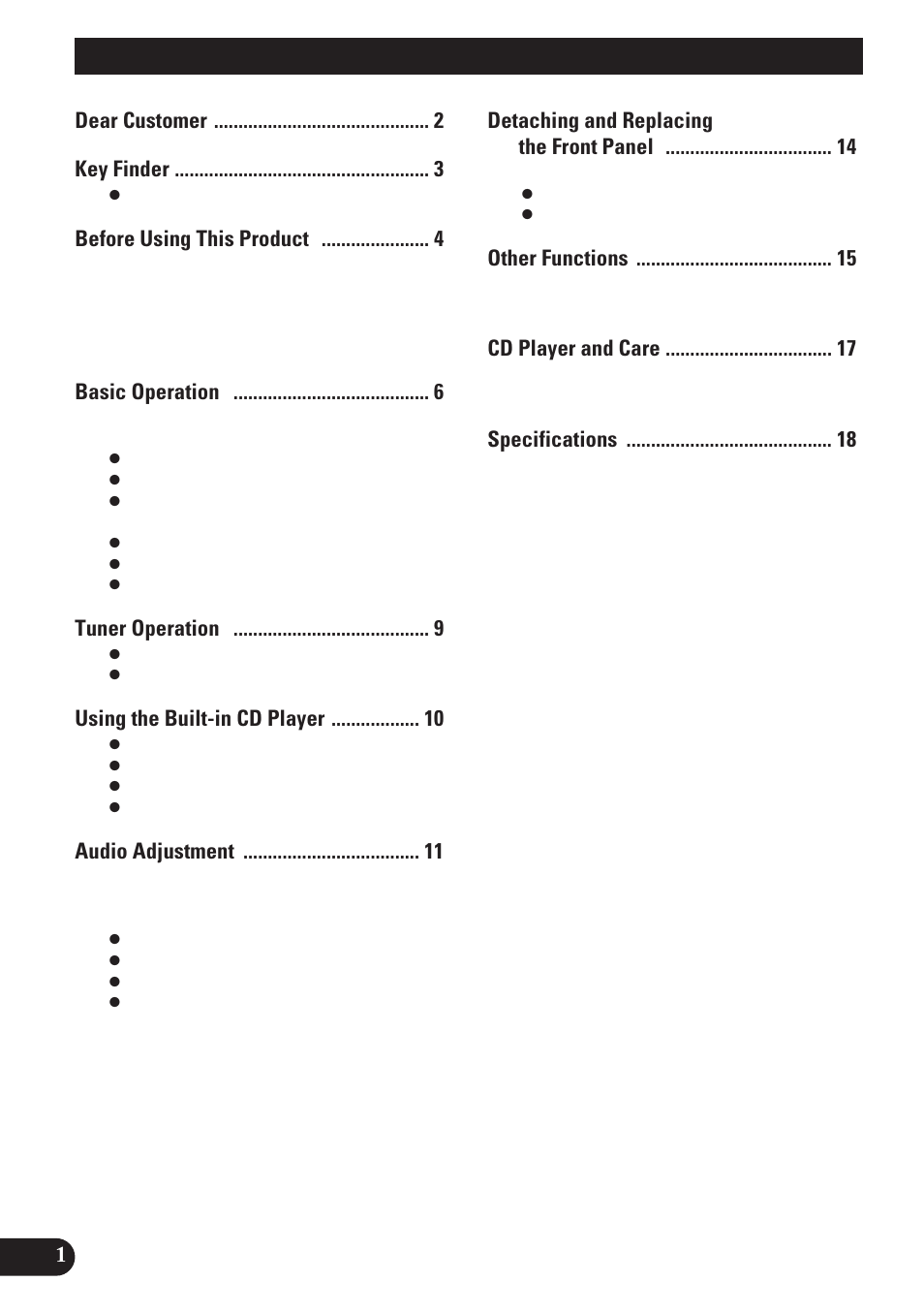 Pioneer DEH-2100 User Manual | Page 2 / 56