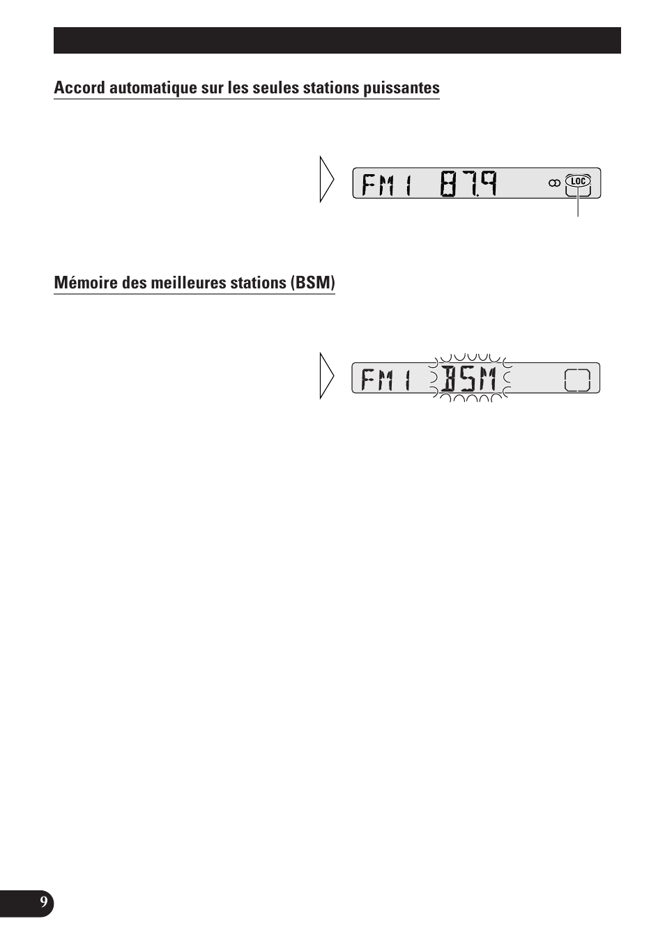 Utilisation du syntoniseur, Mémoire des meilleures stations (bsm) | Pioneer DEH-2100 User Manual | Page 28 / 56