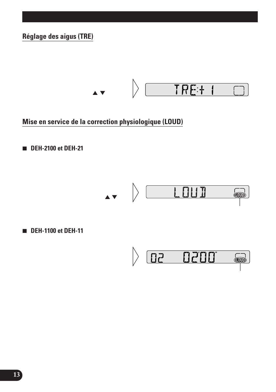 Réglages du son | Pioneer DEH-2100 User Manual | Page 32 / 56