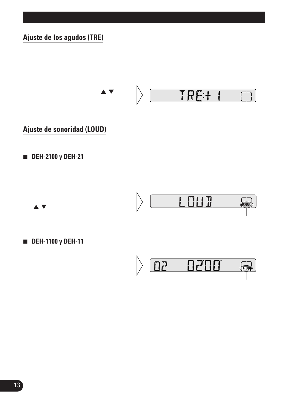Ajuste de audio | Pioneer DEH-2100 User Manual | Page 50 / 56