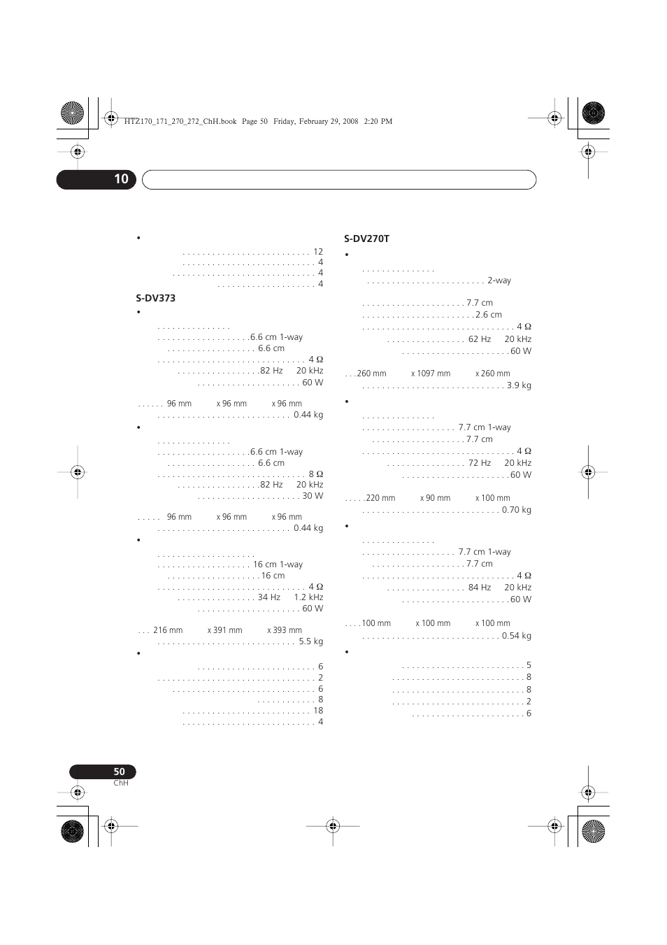 Pioneer HTZ272DVD User Manual | Page 100 / 102