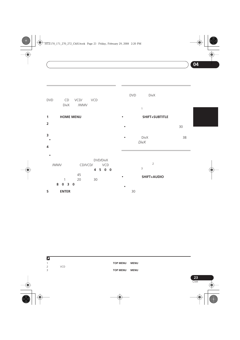 Pioneer HTZ272DVD User Manual | Page 73 / 102