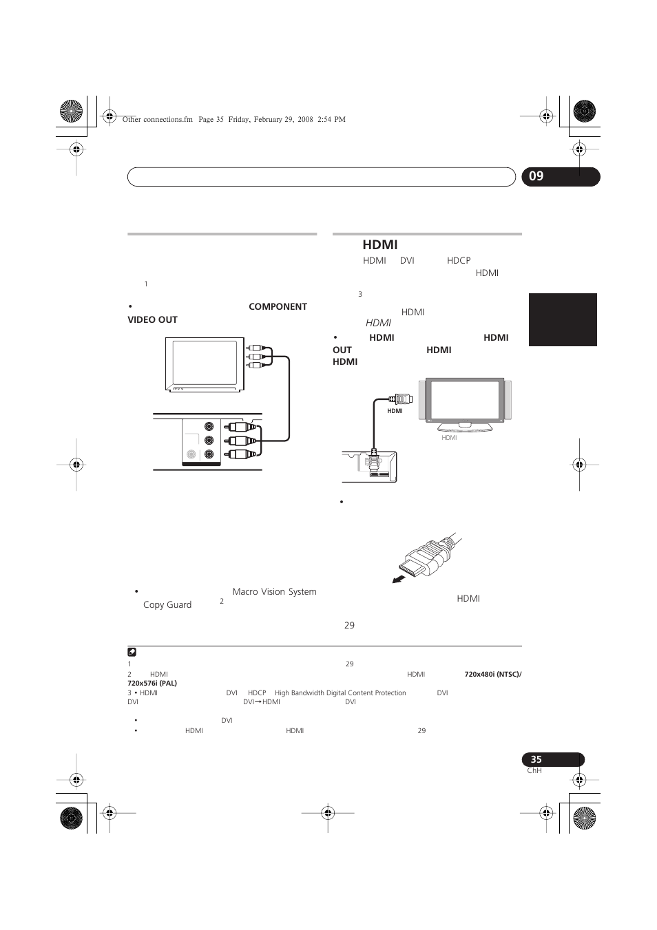 Hdmi, Nederlands italiano español | Pioneer HTZ272DVD User Manual | Page 85 / 102