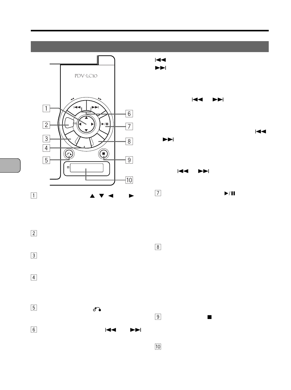 Pioneer PDV-10 User Manual | Page 20 / 128