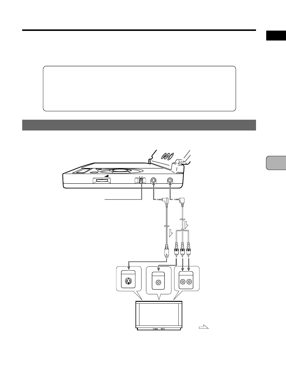 Connecting the player to other, Components, Connecting to a tv | Connecting the player to other components, Before using english | Pioneer PDV-10 User Manual | Page 29 / 128