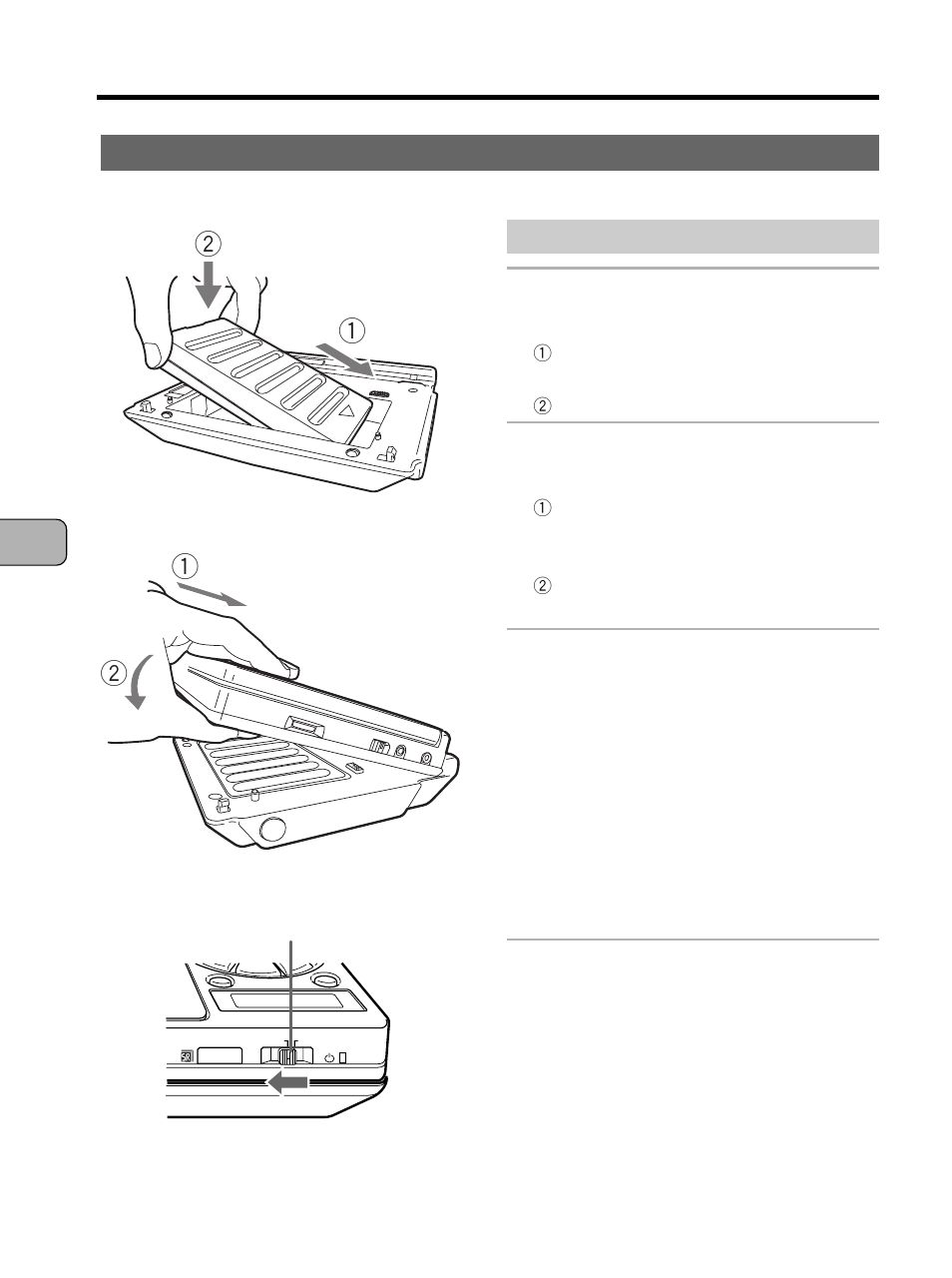 Attaching the battery pack and player | Pioneer PDV-10 User Manual | Page 38 / 128