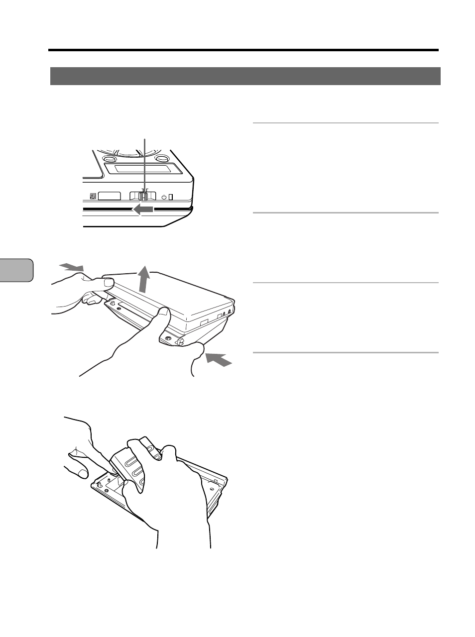 Removing the player and battery pack | Pioneer PDV-10 User Manual | Page 40 / 128