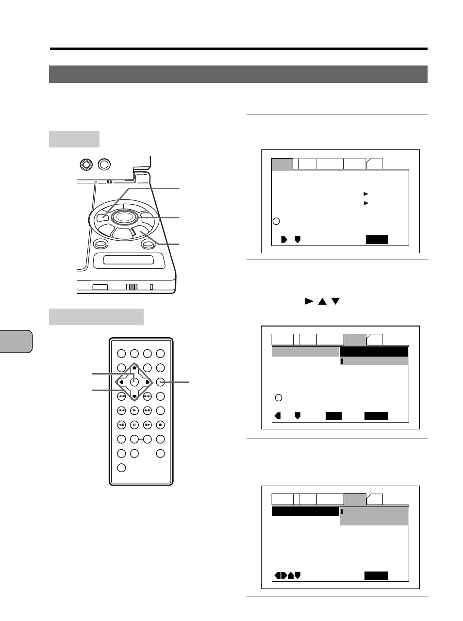 Setting the expert mode, Press the setup button, Press the enter button | Adv anced opera tions setup screen operations, Main unit remote control unit | Pioneer PDV-10 User Manual | Page 62 / 128