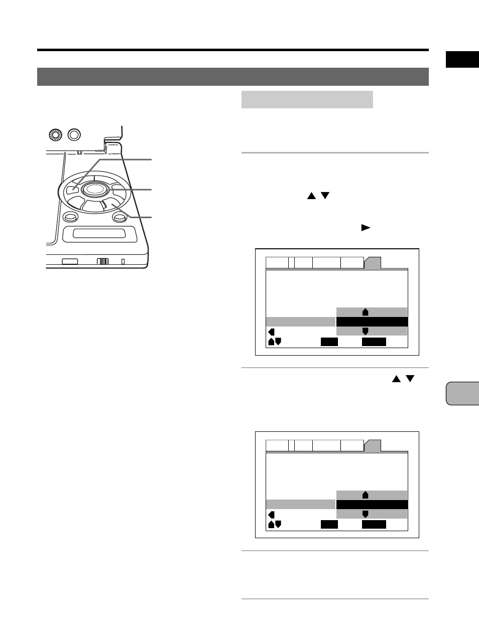 Searching for a specific scene, Press the enter button, Advanced functions | Adv anced functions english, Operation from the main unit | Pioneer PDV-10 User Manual | Page 85 / 128