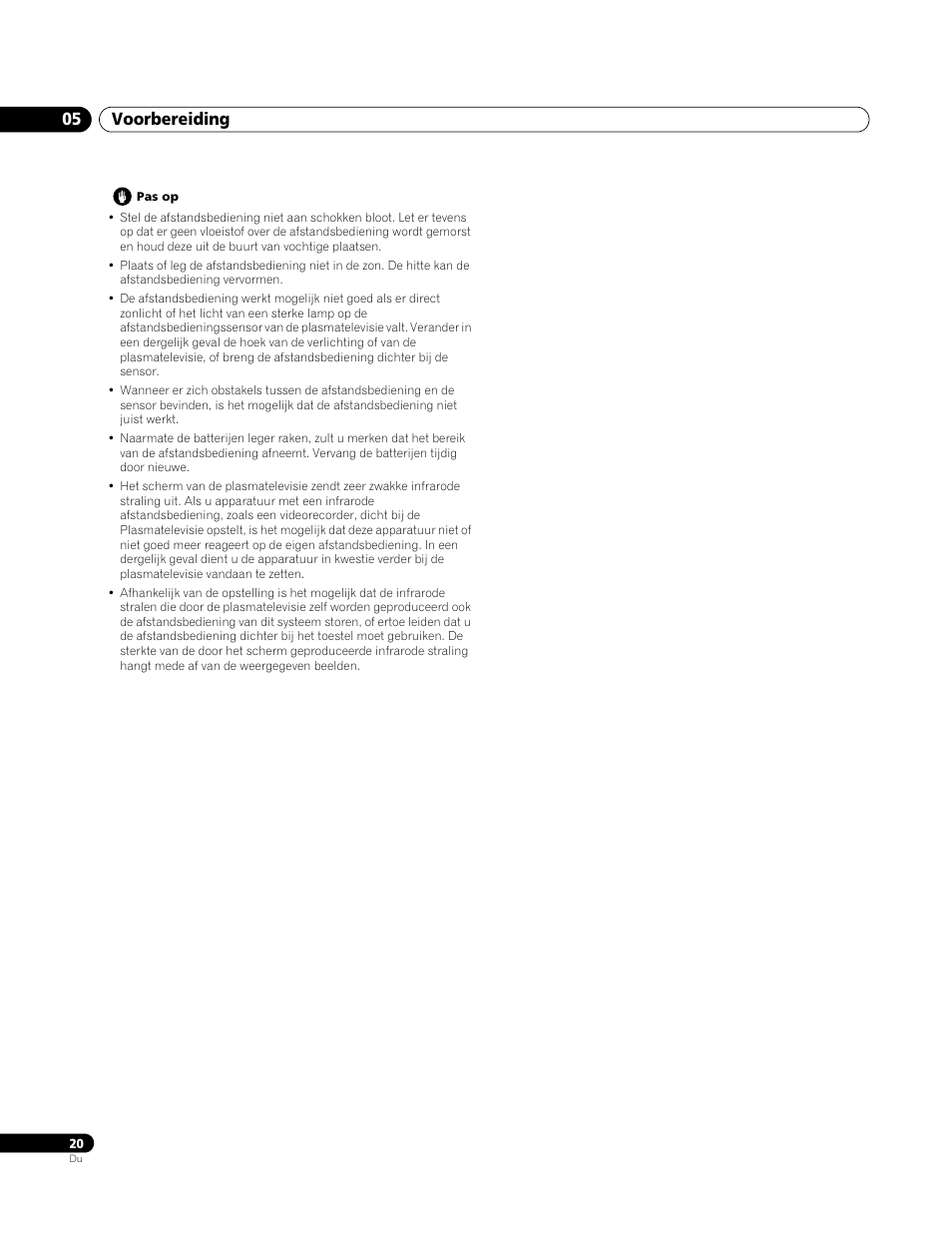 Voorbereiding 05 | Pioneer PDP-4270XA User Manual | Page 196 / 267