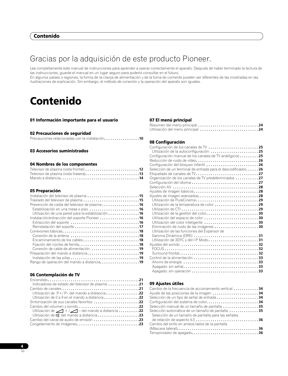 Pioneer PDP-4270XA User Manual | Page 224 / 267