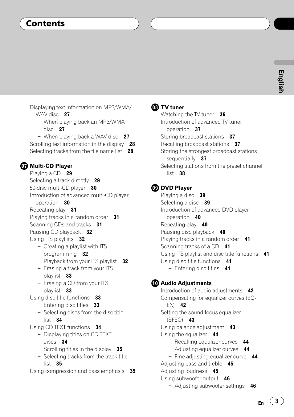 Pioneer DEH-P1Y User Manual | Page 3 / 64