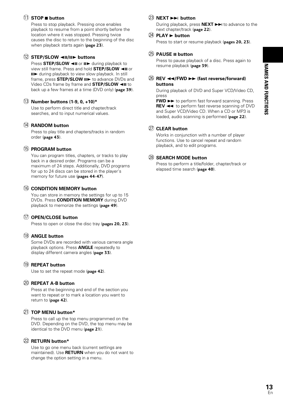 Pioneer DV-440 User Manual | Page 13 / 64
