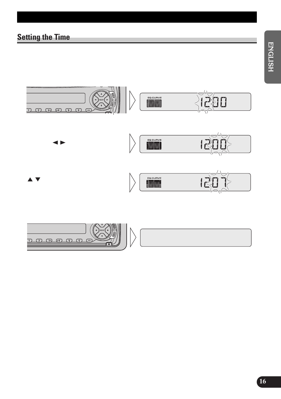 Other functions, Setting the time | Pioneer spec DEH-12 User Manual | Page 17 / 64