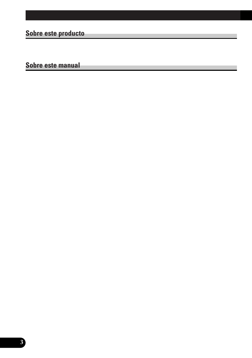 Antes de usar este producto, Sobre este producto sobre este manual, A title (english) antes de usar este producto | Pioneer spec DEH-12 User Manual | Page 44 / 64