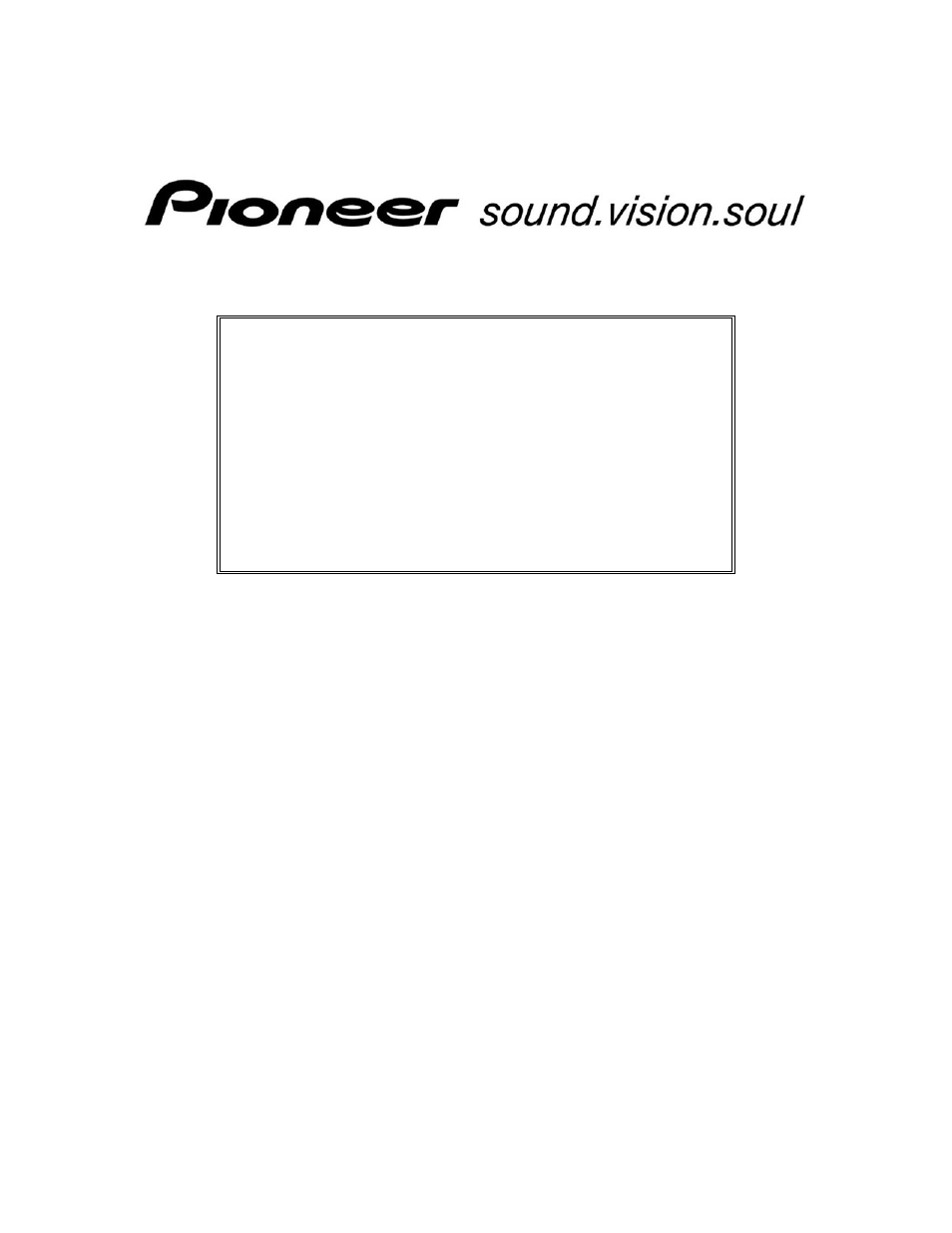 Pioneer V8000 User Manual | 111 pages