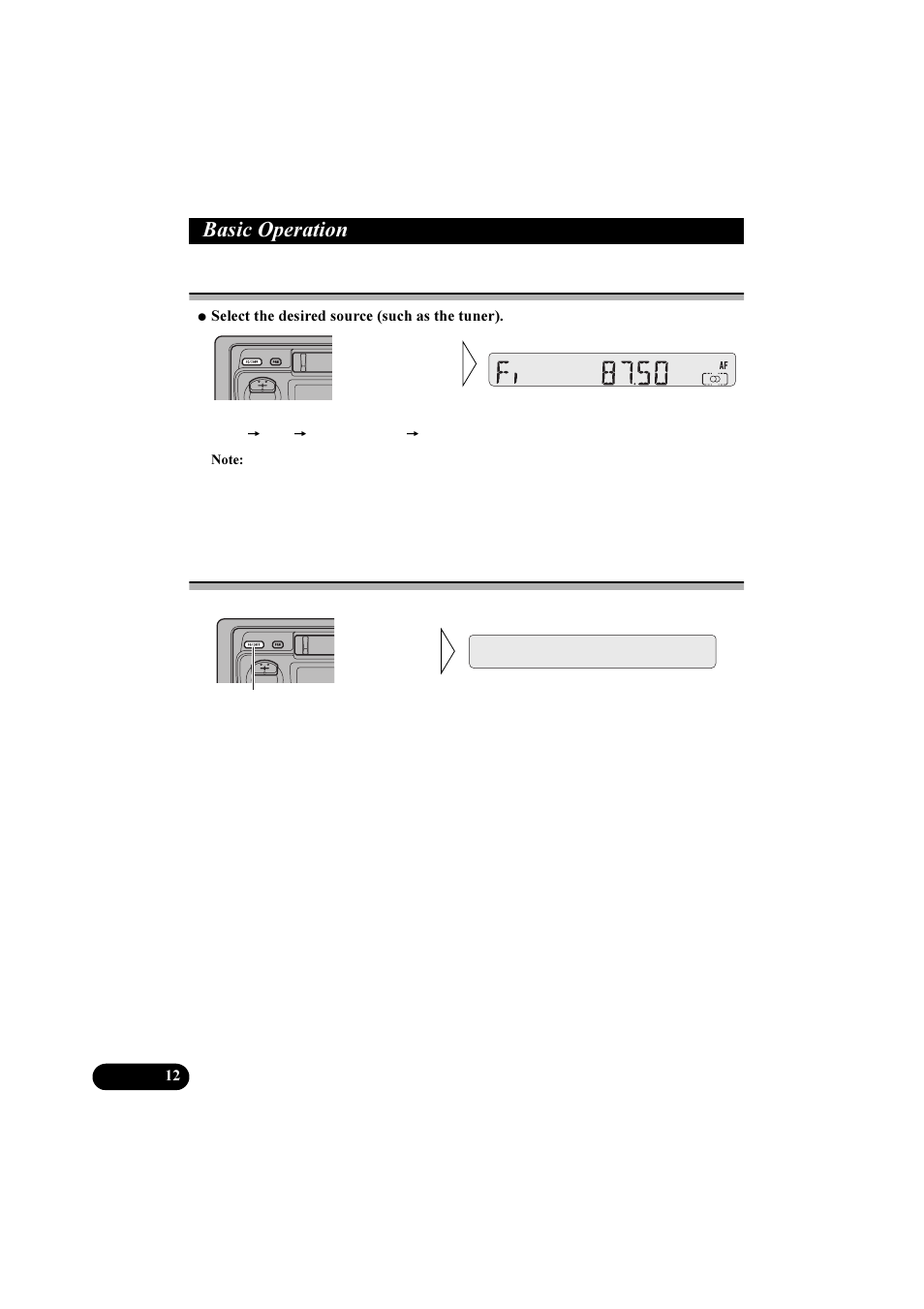 Dvlf 2shudwlrq, Switching power on, Switching power off | Pioneer KEH-P2800R User Manual | Page 12 / 48