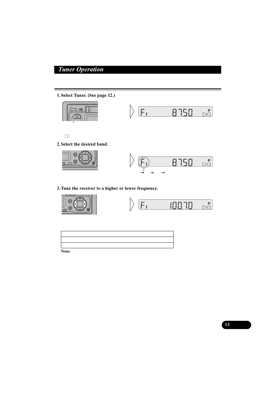 7xqhu 2shudwlrq, Basic operation of tuner | Pioneer KEH-P2800R User Manual | Page 13 / 48