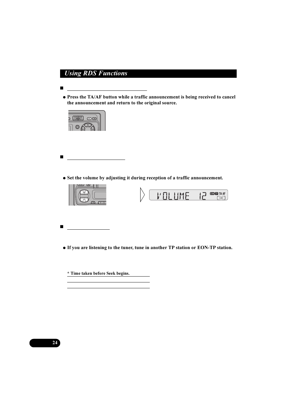 8vlqj 5'6 )xqfwlrqv | Pioneer KEH-P2800R User Manual | Page 24 / 48