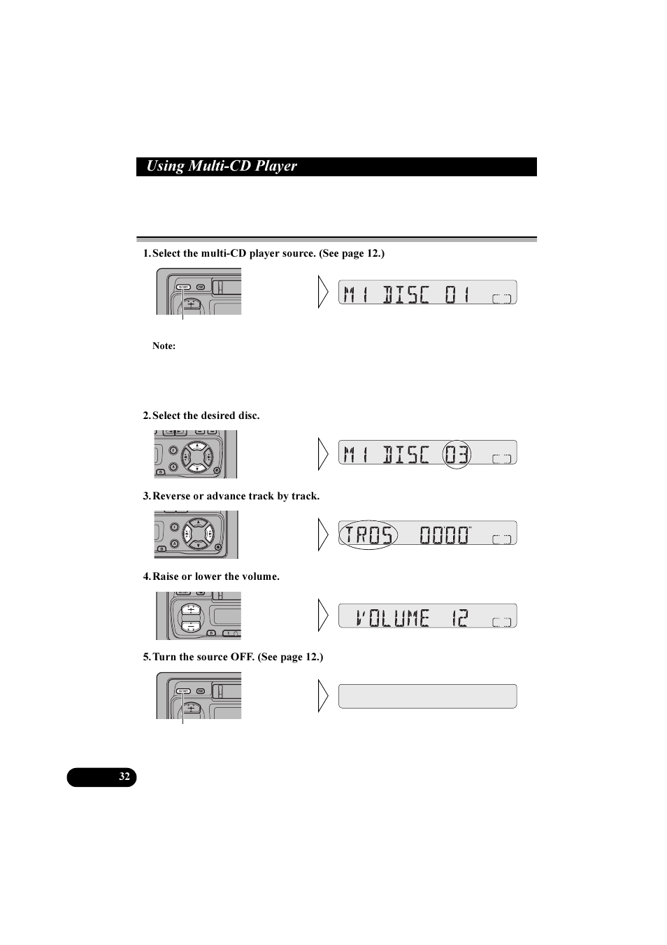 8vlqj 0xowl&' 3od\hu, Basic operation of multi-cd players | Pioneer KEH-P2800R User Manual | Page 32 / 48