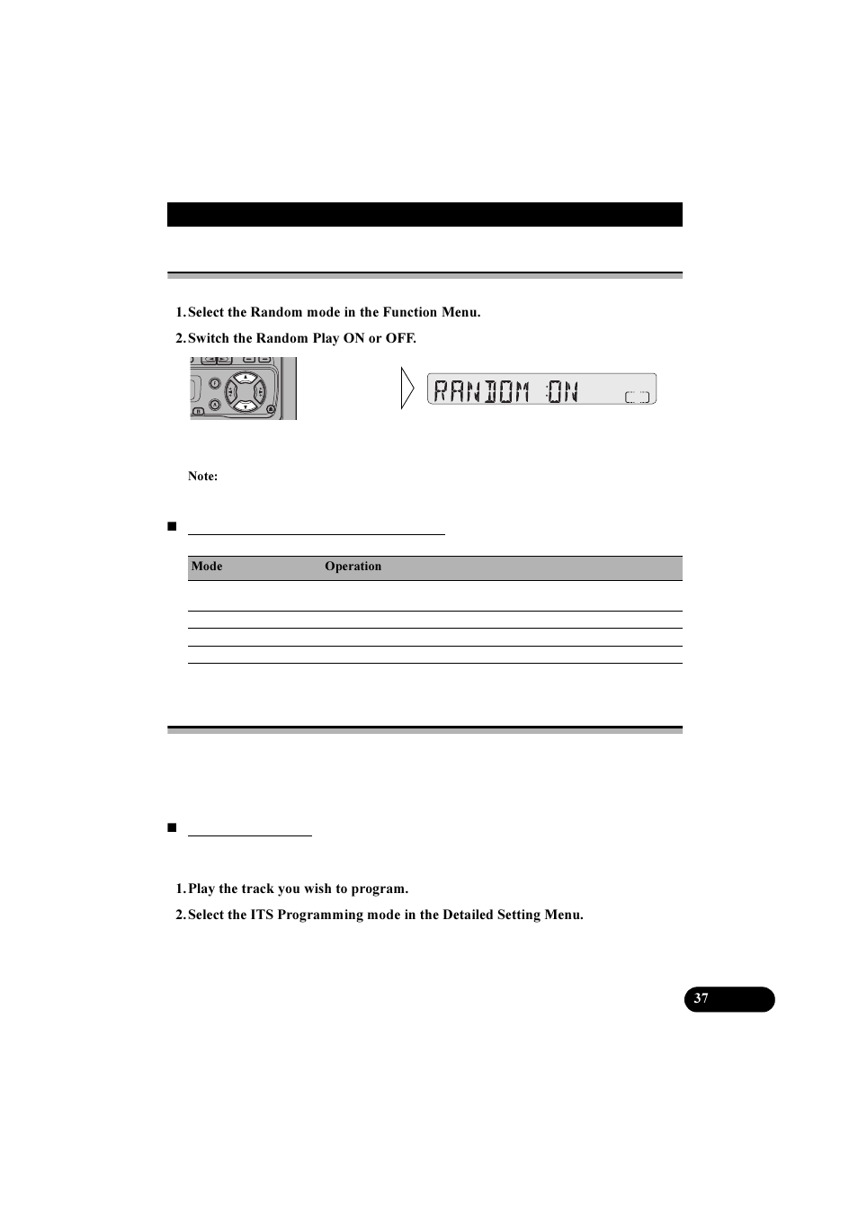 Multi-cd player random play, Its (instant track selection) | Pioneer KEH-P2800R User Manual | Page 37 / 48