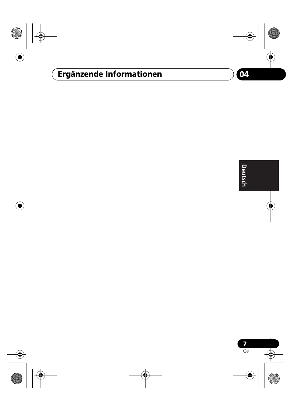 Ergänzende informationen | Pioneer IDK-80 User Manual | Page 19 / 45