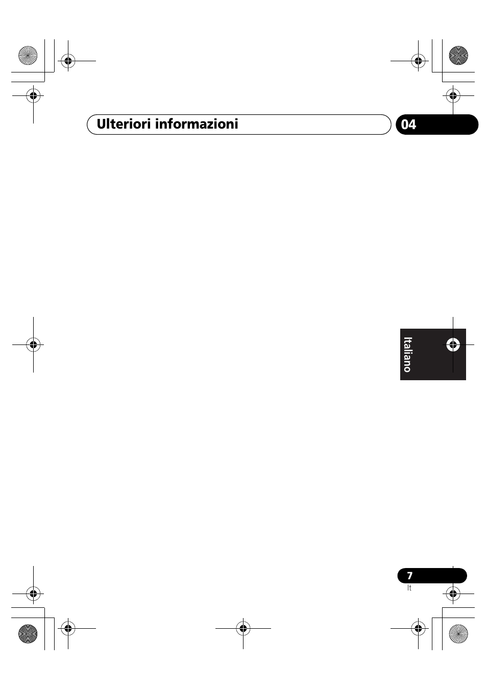 Ulteriori informazioni | Pioneer IDK-80 User Manual | Page 25 / 45