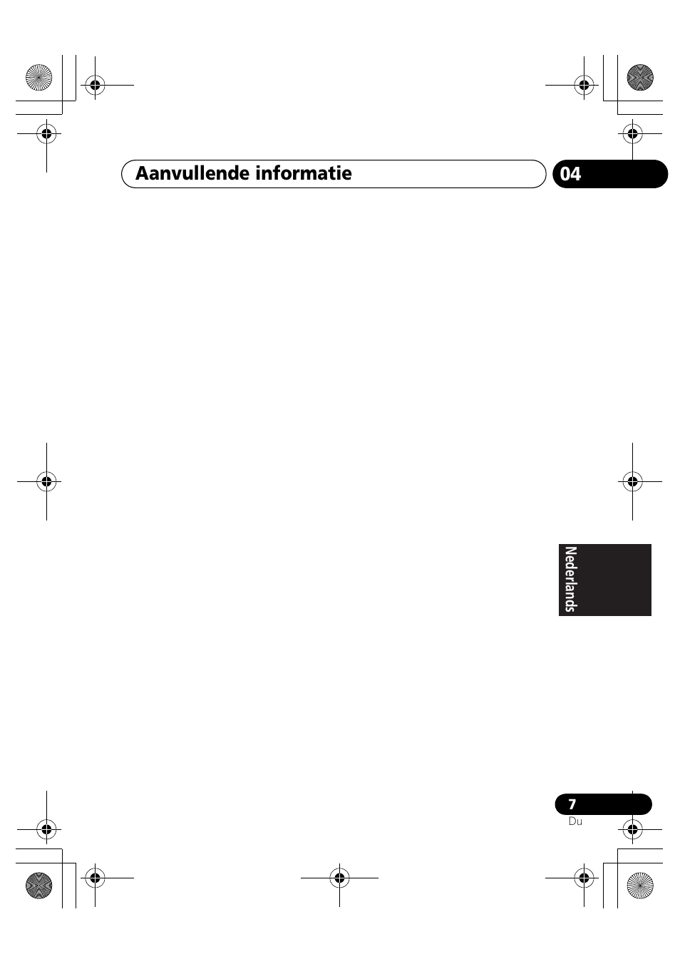 Aanvullende informatie | Pioneer IDK-80 User Manual | Page 31 / 45