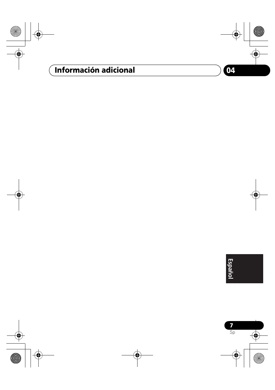 Información adicional | Pioneer IDK-80 User Manual | Page 37 / 45